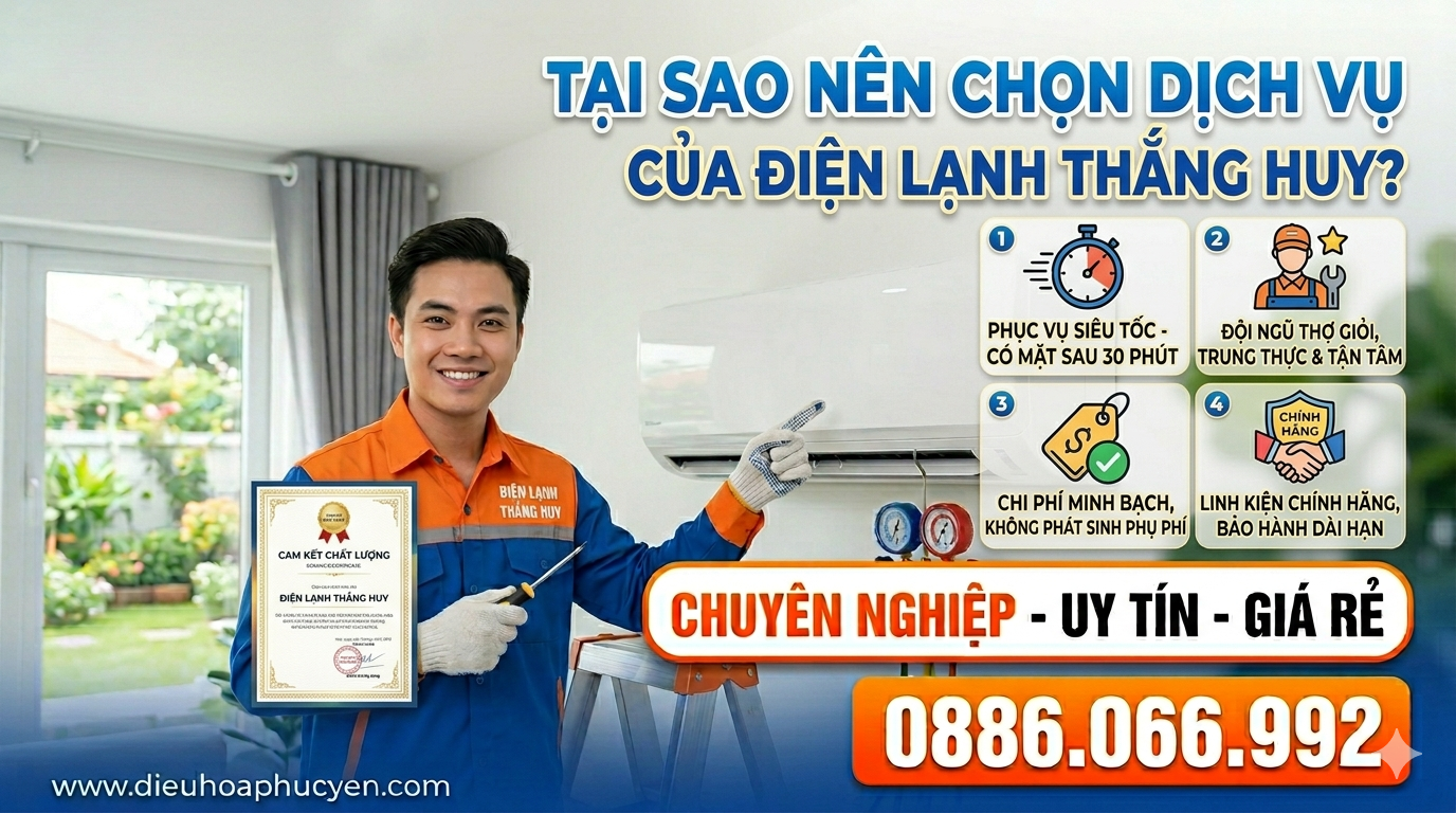Tại sao nên chọn dịch vụ của Điện Lạnh Thắng Huy?